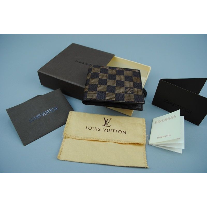 LOUIS VUITTON DAMIER CANVAS ITHAL KUTULU CÜZDAN SERI NOLU