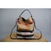 Burberry CANVAS CHECK HOBO BAG MEDIUM