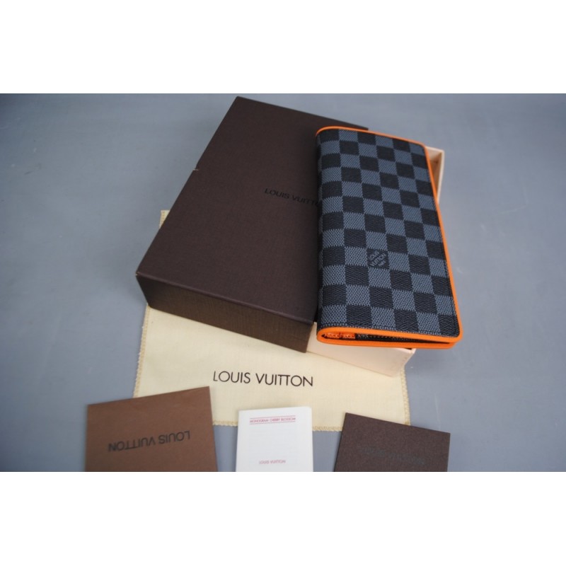 LOUIS VUITTON BRAZZA WALLET HAKIKI DERI TURUNCU