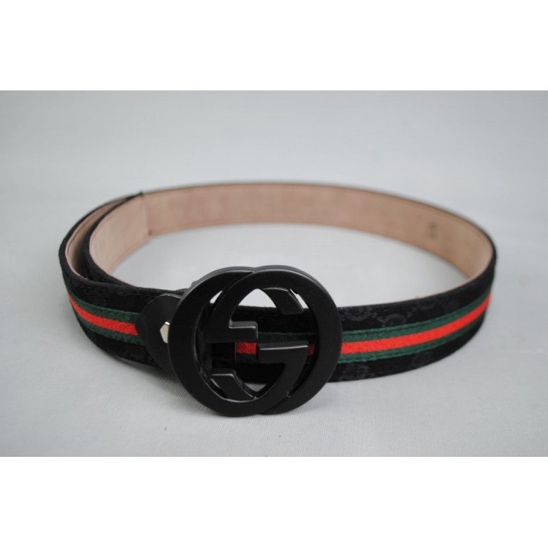 GUCCI INTERLOCKING GG BUCKLE KEMER %100 HAKIKI DERI