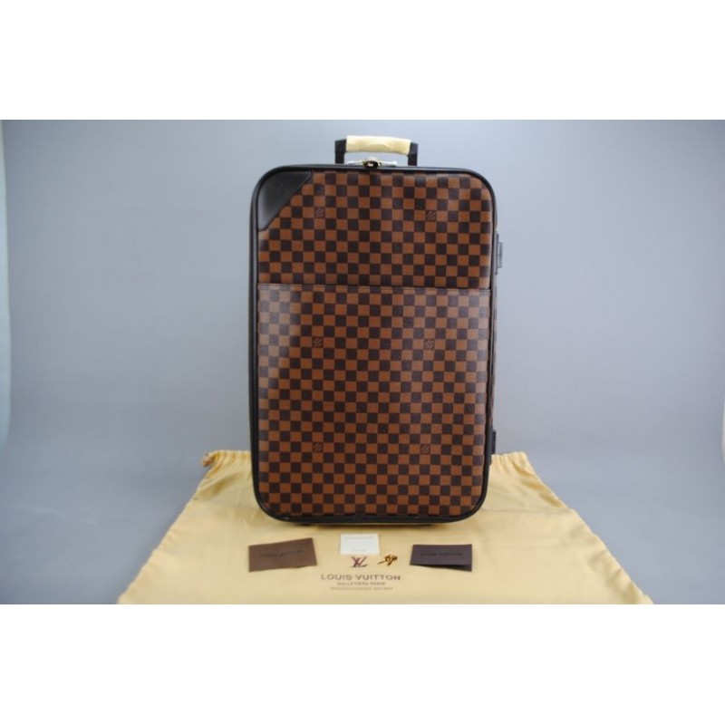 LOUIS VUITTON DAMIER CANVAS PEGASE 55 VEJITAL DERI ITHAL ÇEK ÇEK VALIZ LOUIS VUITTON DAMIER CANVAS PEGASE 55 VEJITAL DERI ITHAL ÇEK ÇEK VALIZ