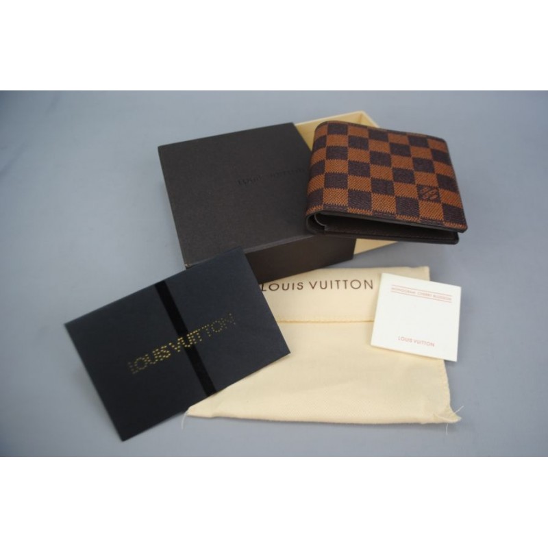 LOUIS VUITTON DAMIER CANVAS BOZUK PARA CEPLI ITHAL KUTULU CÜZDAN SERI NOLU LOUIS VUITTON DAMIER CANVAS BOZUK PARA CEPLI ITHAL KUTULU CÜZDAN SERI NOLU