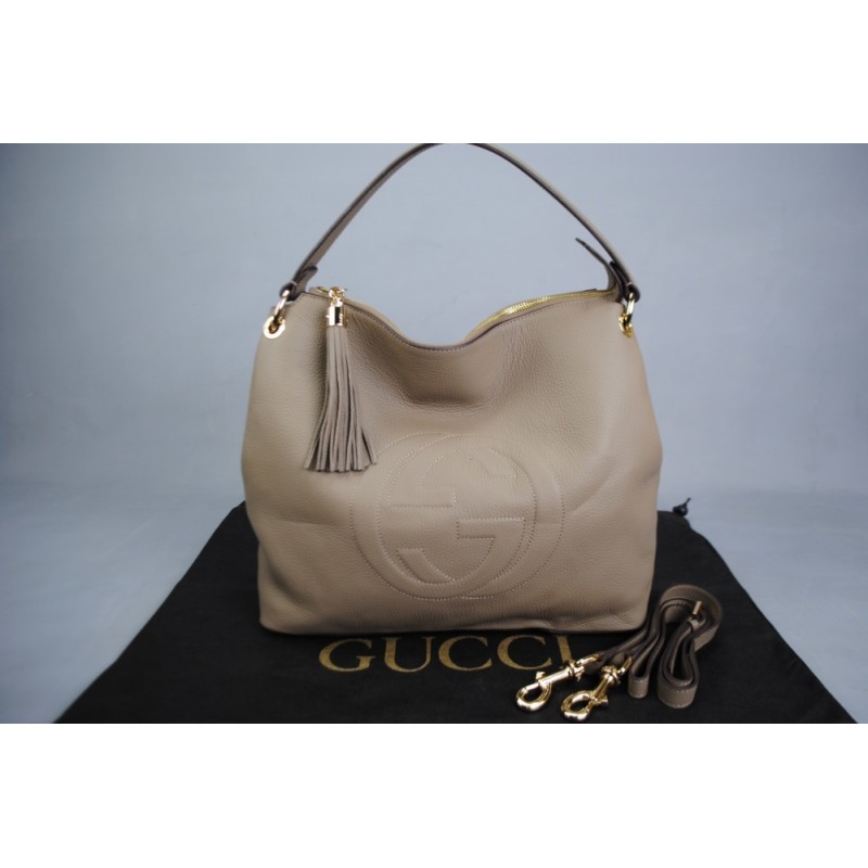 GUCCI SOHO TOP HANDLE BAG %100 HAKİKİ DERİ