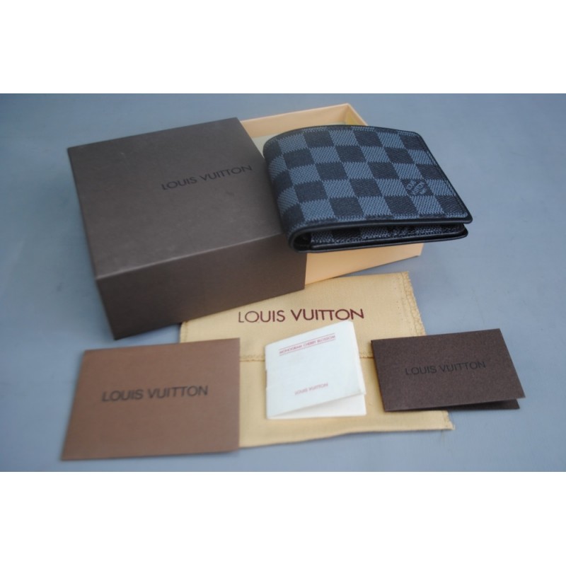 LOUIS VUITTON DAMIER GRAPHİTE MULTIPLE %100 HAKİKİ DERİ CÜZDAN