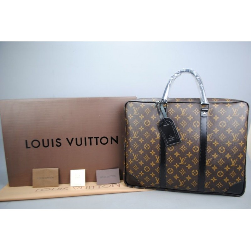 LOUIS VUITTON DAMIER CANVAS PORTE-DOCUMENTS VOYAGE %100 HAKIKI DERI