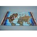 LOUIS VUITTON SCARF SHAWL PREOWNED MAP DESIGN SAL