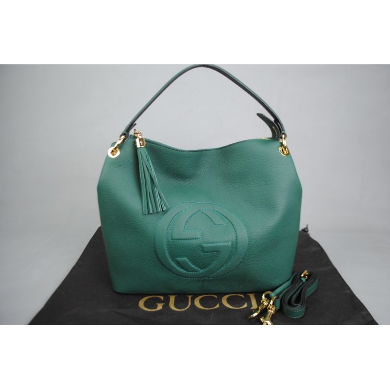 GUCCI SOHO TOP HANDLE BAG %100 HAKİKİ DERİ