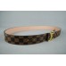 LOUIS VUITTON DAMIER CANVAS SARI TOKALI KEMER ITHAL KUTUSUNDA
