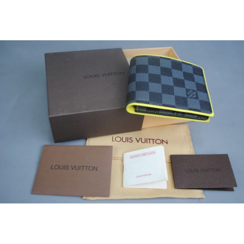 LOUIS VUITTON DAMIER GRAPHİTE MULTIPLE %100 HAKİKİ DERİ CÜZDAN