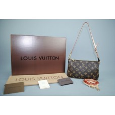 MONOGRAM CANVAS POCHETTE ACCESSOIRES HAKIKI VEJITAL DERI