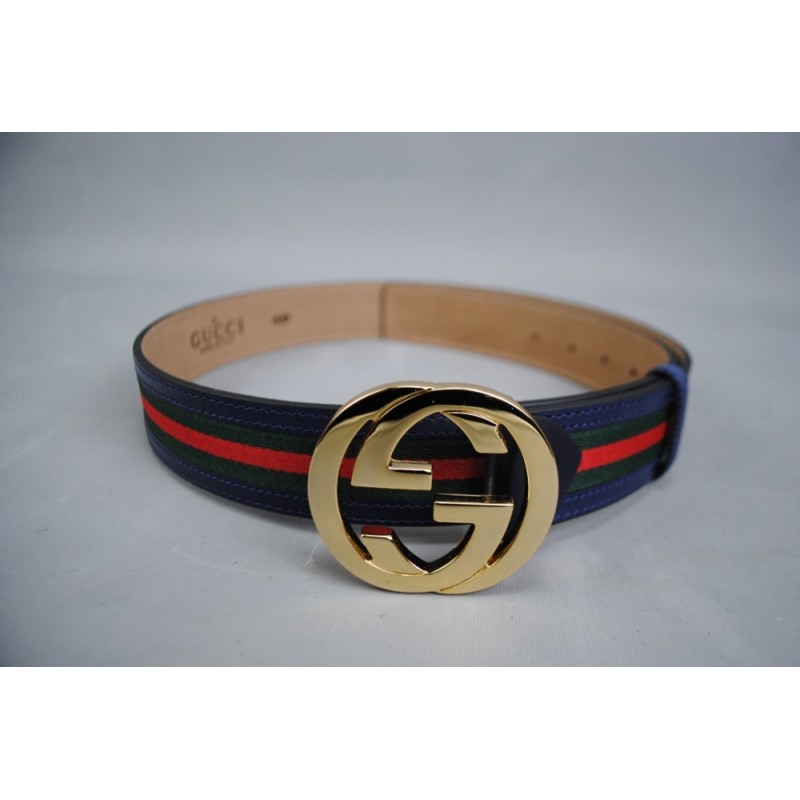 GUCCI INTERLOCKING GG BUCKLE KEMER %100 HAKIKI DERI