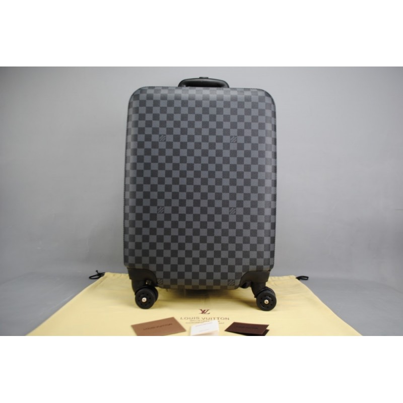 LOUIS VUITTON DAMİER GRAPHİTE ZEPHYR 55 VEJITAL DERI ÇEK ÇEK VALIZ LOUIS VUITTON DAMİER GRAPHİTE ZEPHYR 55 VEJITAL DERI ÇEK ÇEK VALIZ
