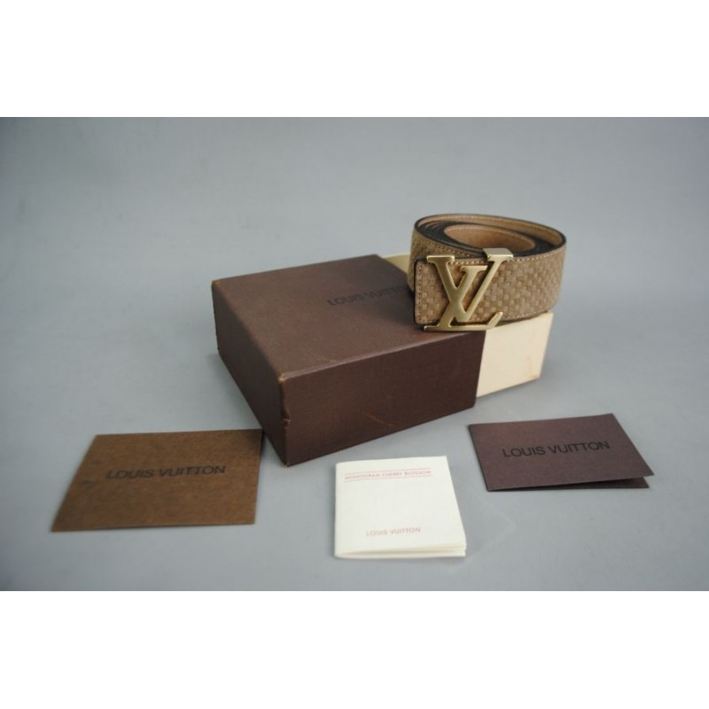 LOUIS VUITTON INITIALS KEMER %100 HAKIKI DERI
