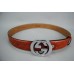 GUCCI INTERLOCKING GG BUCKLE KEMER %100 HAKIKI DERI