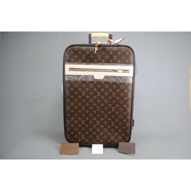 LOUIS VUITTON MONOGRAM CANVAS PEGASE 55 VEJITAL DERI ITHAL ÇEK ÇEK VALIZ LOUIS VUITTON MONOGRAM CANVAS PEGASE 55 VEJITAL DERI ITHAL ÇEK ÇEK VALIZ