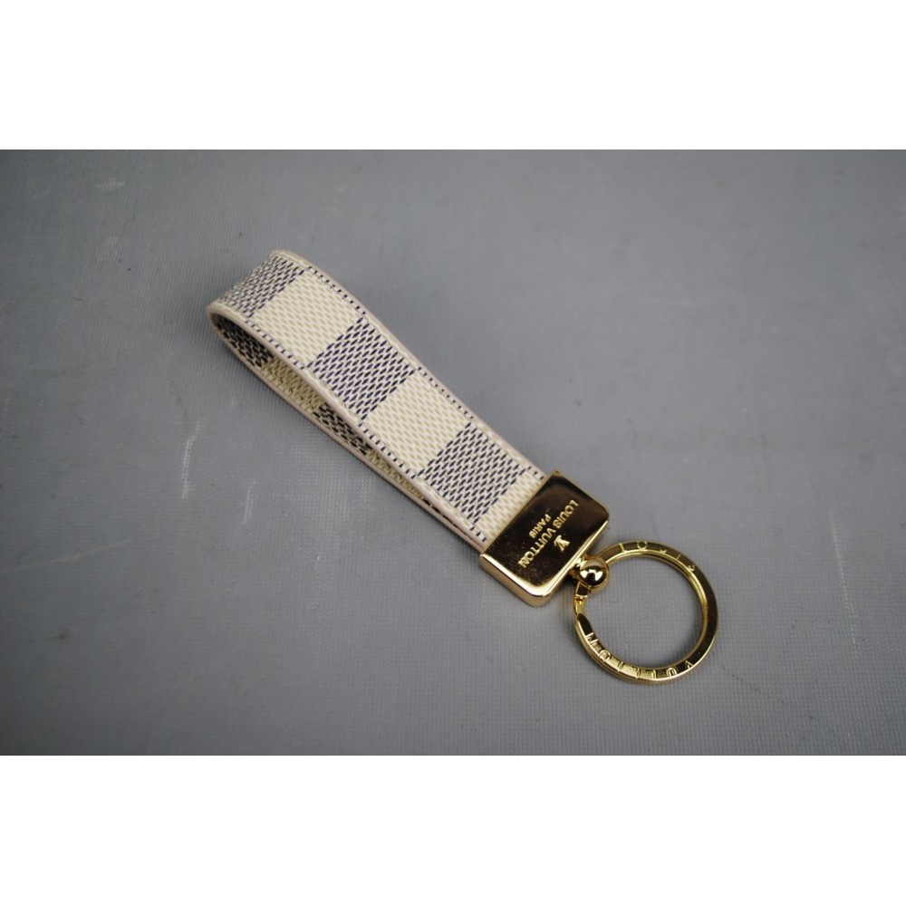 Louis Vuitton Damier Azur Dragonne Key Holder - White Keychains,  Accessories - LOU294935