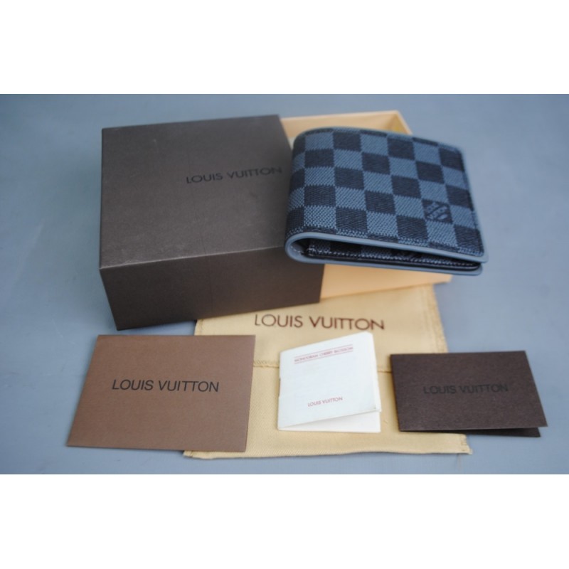 LOUIS VUITTON DAMIER GRAPHİTE MULTIPLE %100 HAKİKİ DERİ CÜZDAN