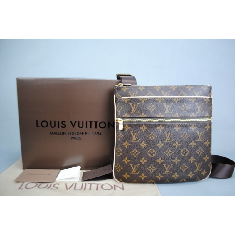 LOUİS VUİTTON VALMY POCHETTE VEJİTAL DERİ